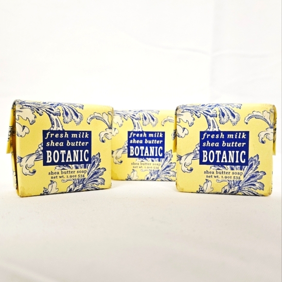 Greenwich Bay Trading Co. Fresh Milk Shea Butter Botanic Soap 3 Pack NWT - Picture 4 of 7